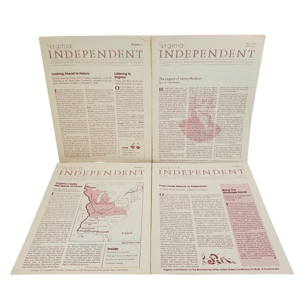 Virginia Independent A Chronicle of the Constitution's Bicentenary in VA 1-3 - Picture 1 of 7